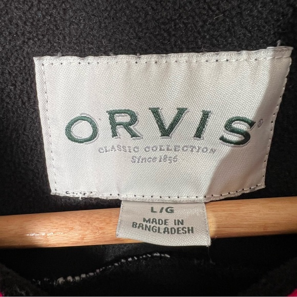Orvis Women's Large Flannel Plaid Shacket Jacket Snap Button Up Fleece Lining - Picture 7 of 12
